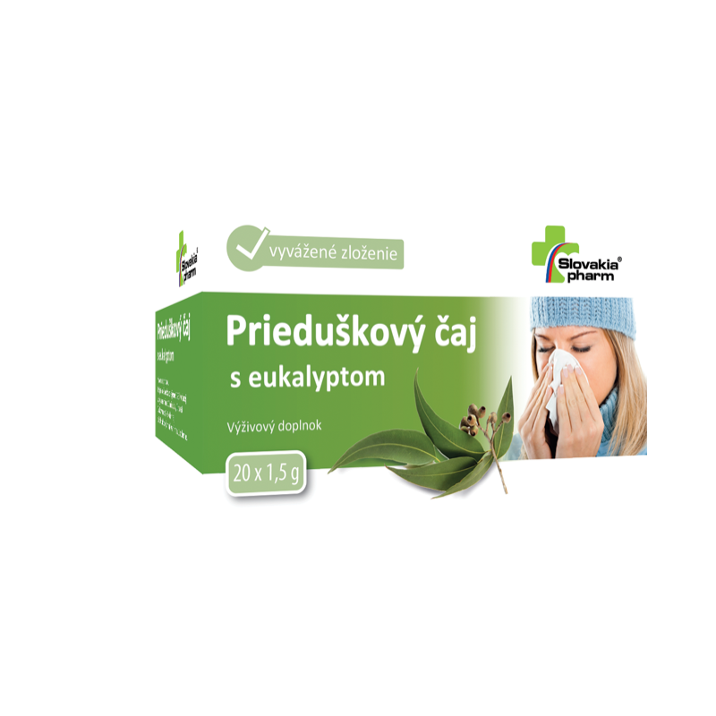 Slovakiapharm Prieduškový čaj s eukalyptom 20 x 1,5 g