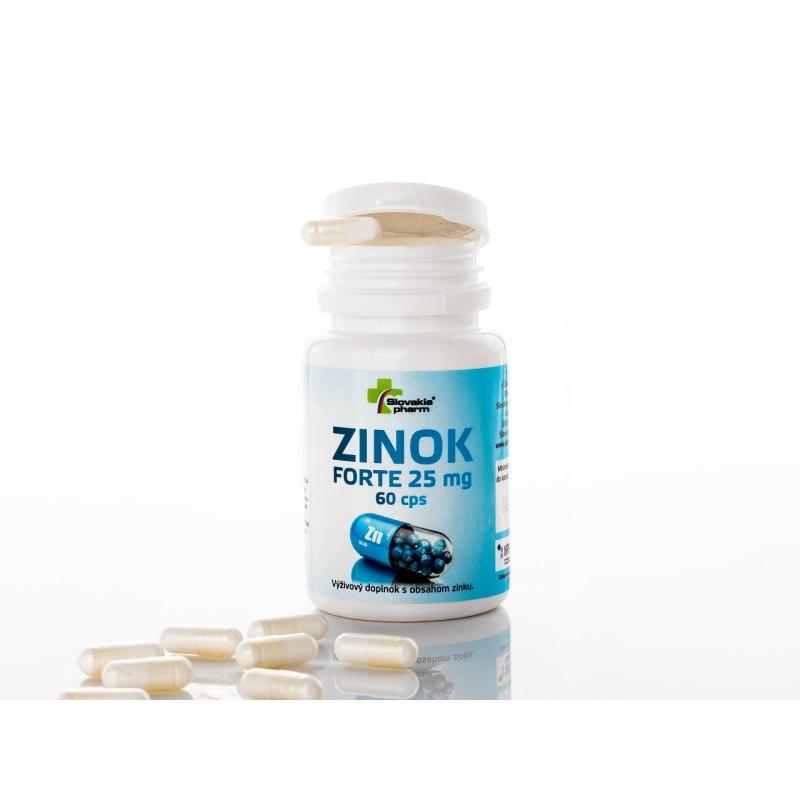 Slovakiapharm ZINOK FORTE 25 mg kapsuly 60 ks