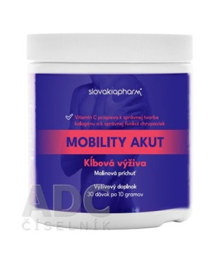 Slovakiapharm MOBILITY AKUT kĺbová výživa malinová príchuť 300g