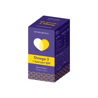 Slovakiapharm Omega 3 + koenzým Q10 kapsuly 60 ks
