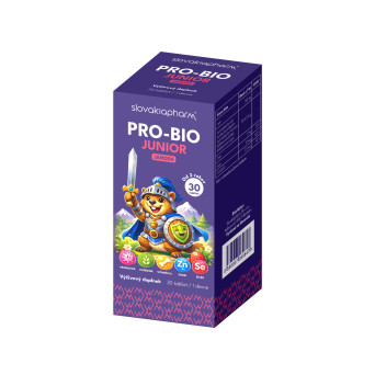 Slovakiapharm PRO-BIO JUNIOR tablety príchuť jahoda 30 ks