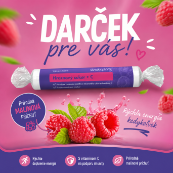 Darček k objednávke Hroznový cukor 17ks malina