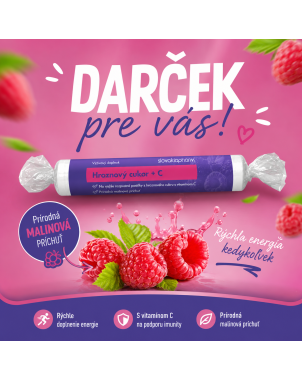 Darček k objednávke Hroznový cukor 17ks malina