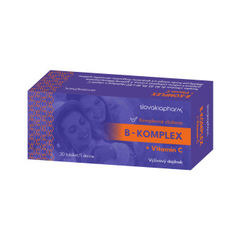 Slovakiapharm B-KOMPLEX + vitamín C tablety 30 ks