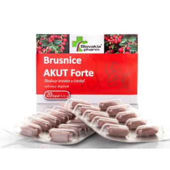 Slovakiapharm Brusnice AKUT Forte kapsuly 20 ks