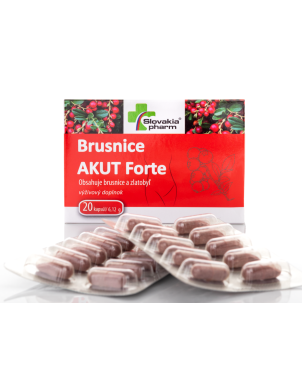 Slovakiapharm Brusnice AKUT Forte kapsuly 20 ks