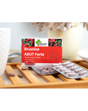 Slovakiapharm Brusnice AKUT Forte kapsuly 20 ks