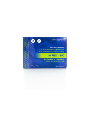 Slovakiapharm 10 PRO - BIO PREMIUM + vláknina kapsuly 30 ks